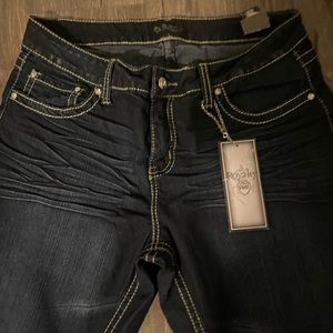 Royalty For Me Boot Cut Jeans - Deep Indigo
